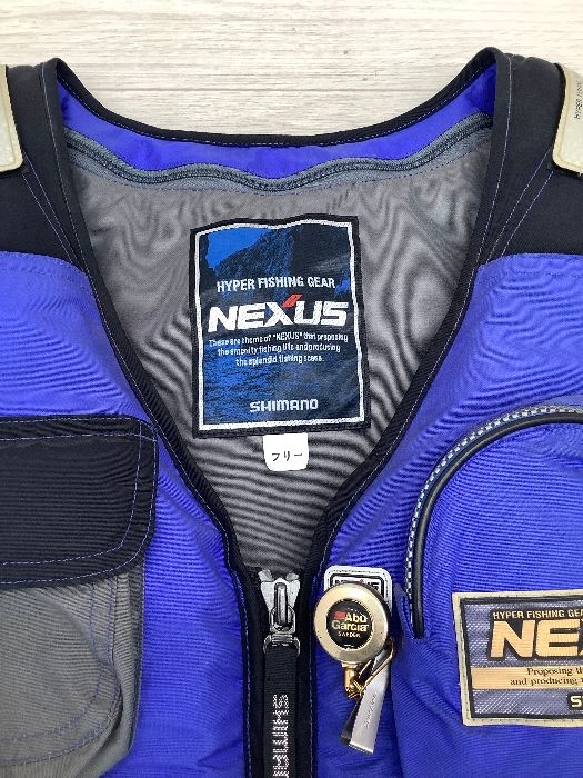 H10 SHIMANO シマノ NEXUS ライフジャケット フリー ベスト ブルー青