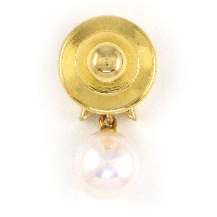 ミキモト MIKIMOTO ピンブローチ スター 星モチーフ 1ポイント パール