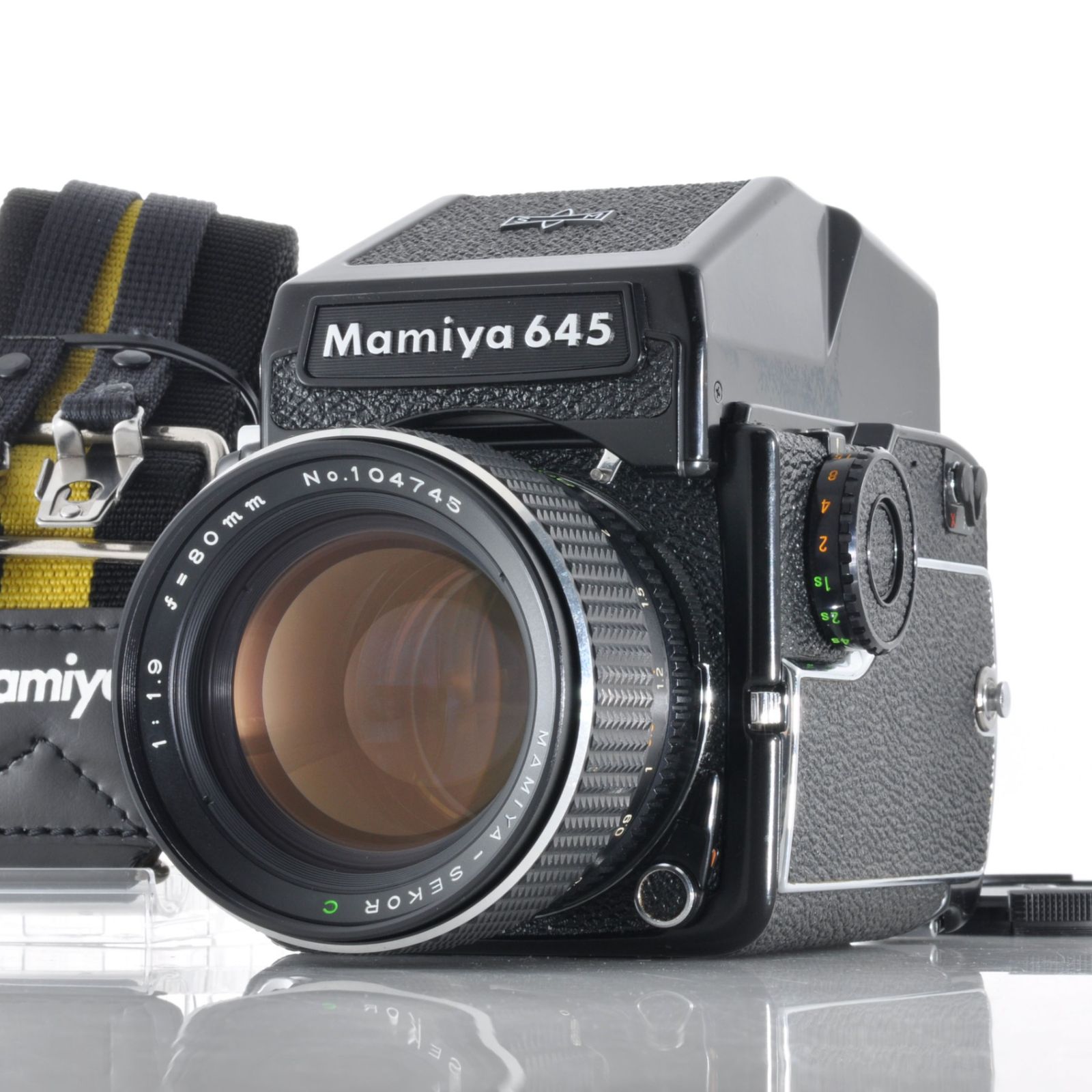 MAMIYA M645 1000S AEファインダー　マミヤ マミヤ】Mamiya M645 1000S + AEファインダー + 80mm F1.9 中判