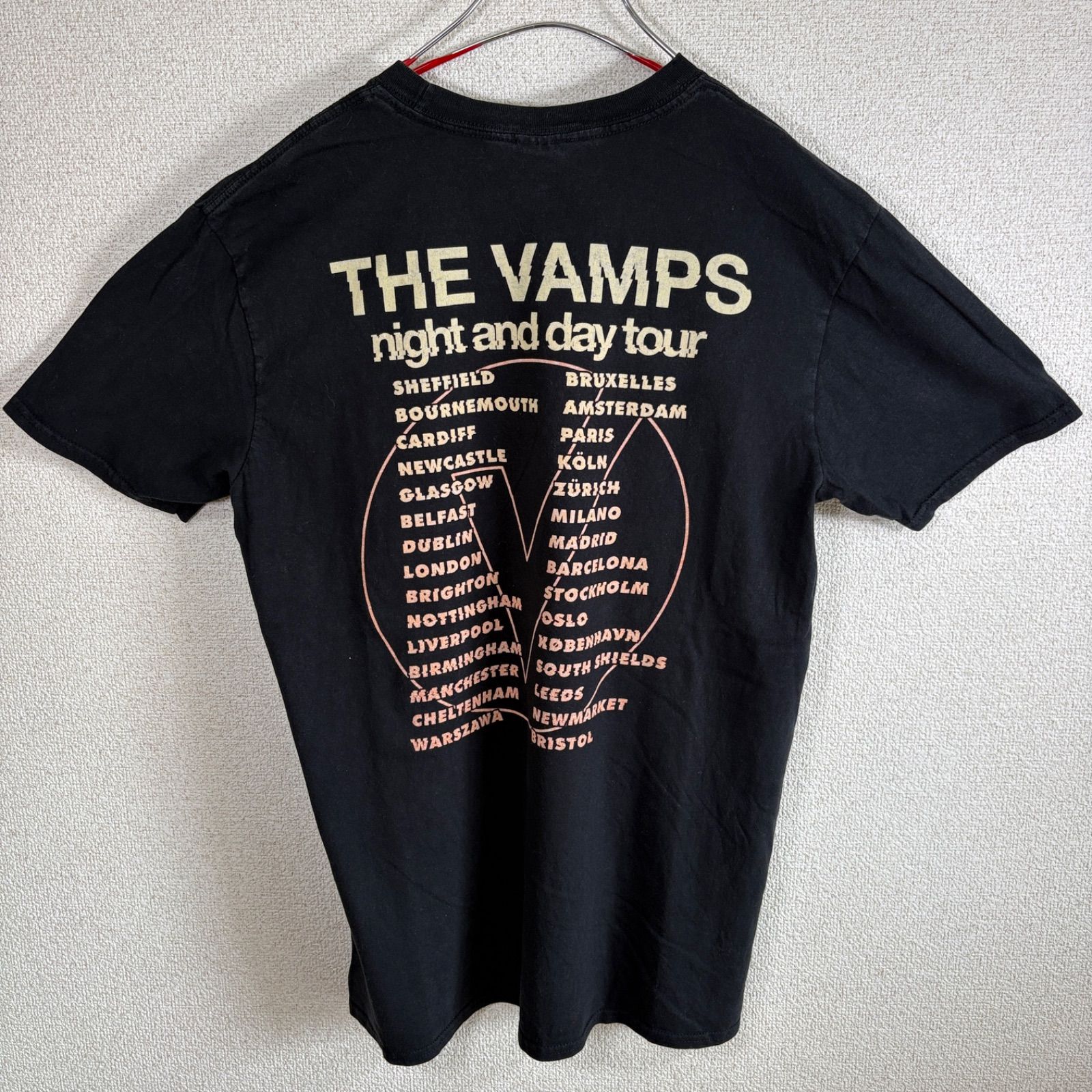 THE VAMPS バンドT ツアーT 前後プリント フェードブラック GILDAN L