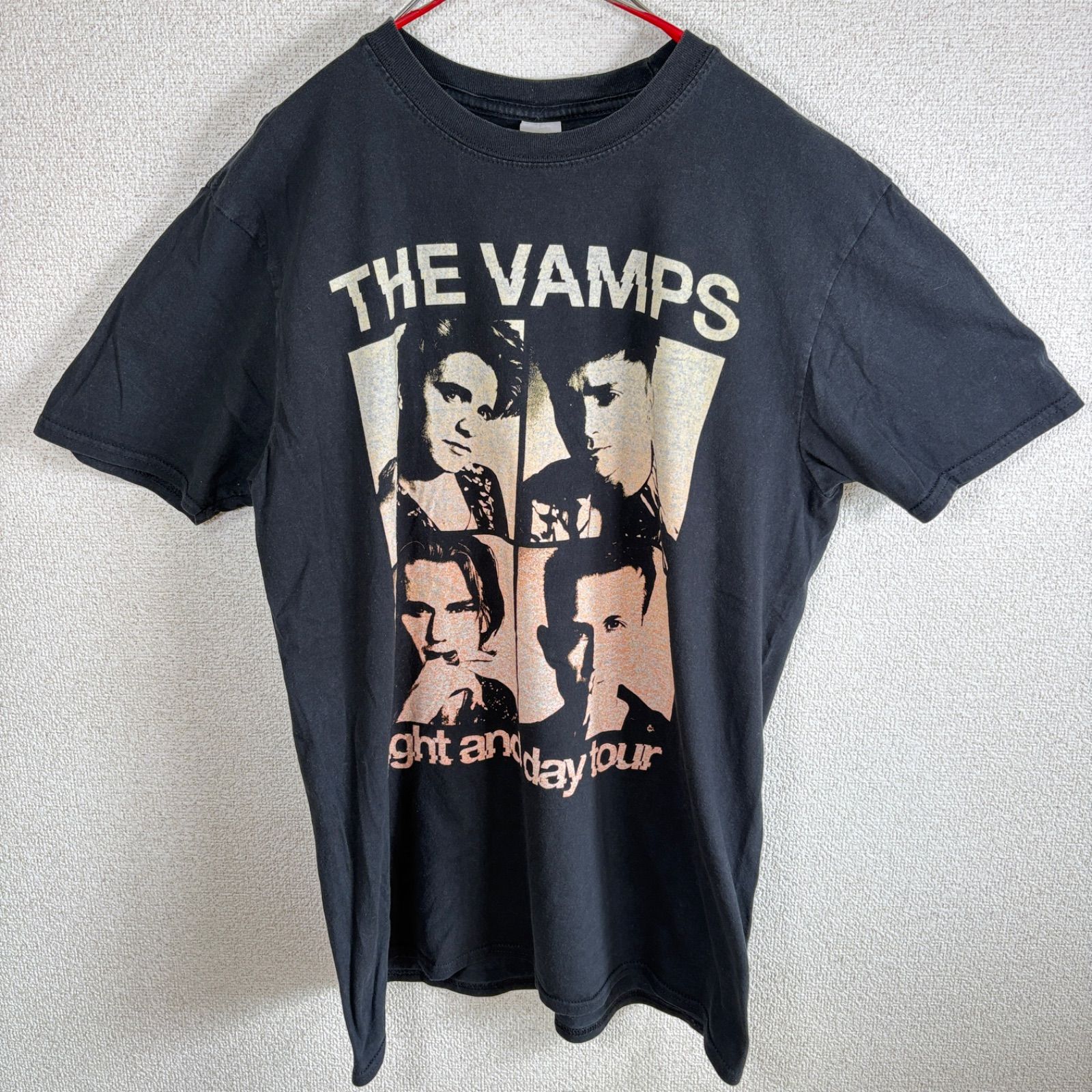 THE VAMPS バンドT ツアーT 前後プリント フェードブラック GILDAN L