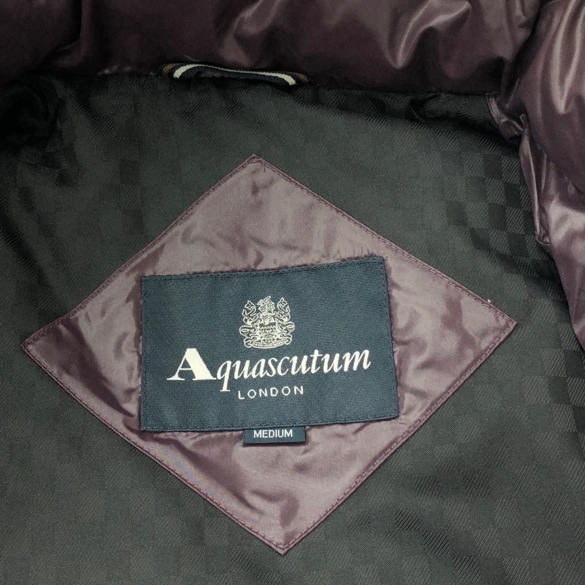 Aquascutum アクアスキュータム フード付きダウンジャケット サイズ:M
