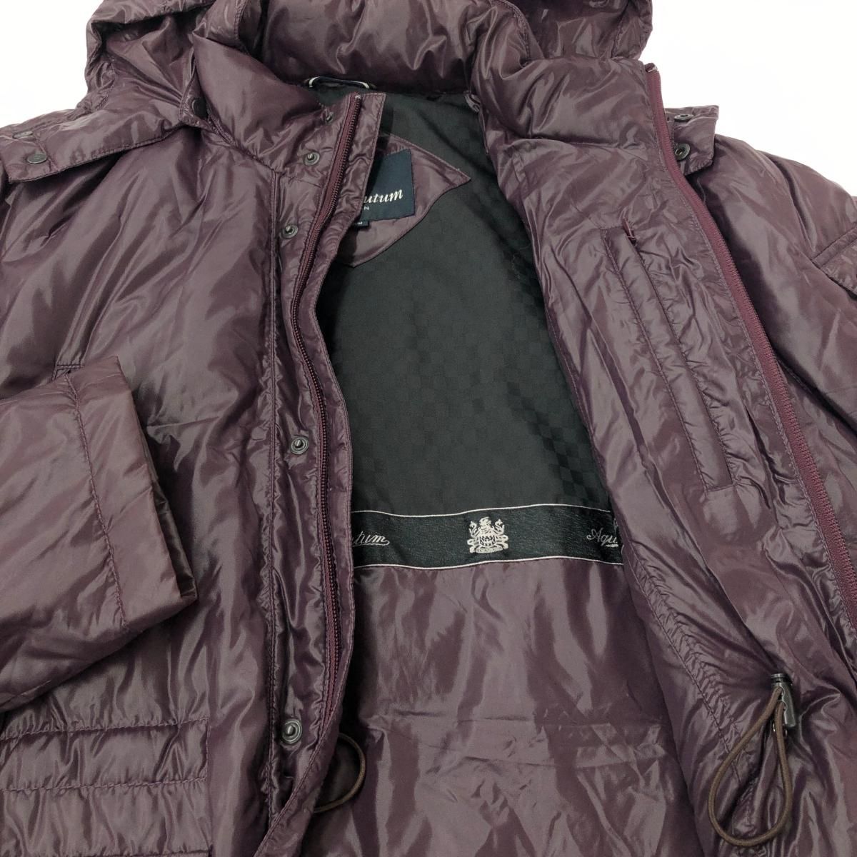 Aquascutum アクアスキュータム フード付きダウンジャケット サイズ:M