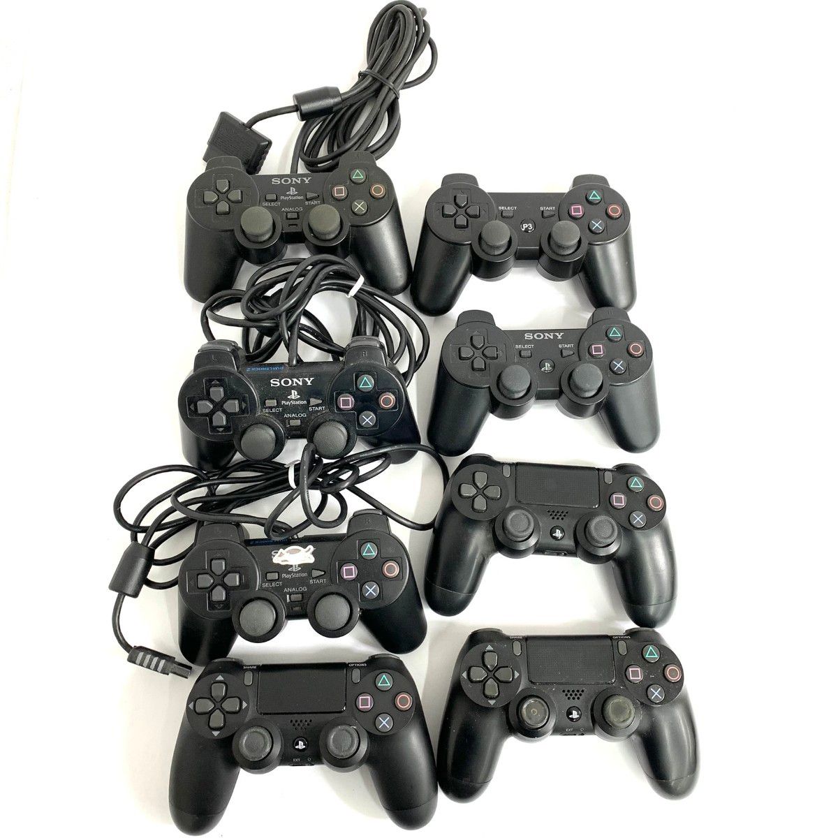 SONY ソニー コントローラー DUALSHOCK/8台まとめ SCPH-10010/CECHZC2/ZCT2 ブラック / 240002232840