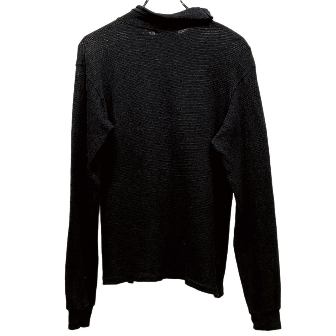 Y's for men カットオフハイネック細ボーダーリブTシャツ カットソー タートルネック Archive Yohji Yamamoto Pour Homme Y's for men カットオフハイネック細ボーダーリブTシャツ カットソー