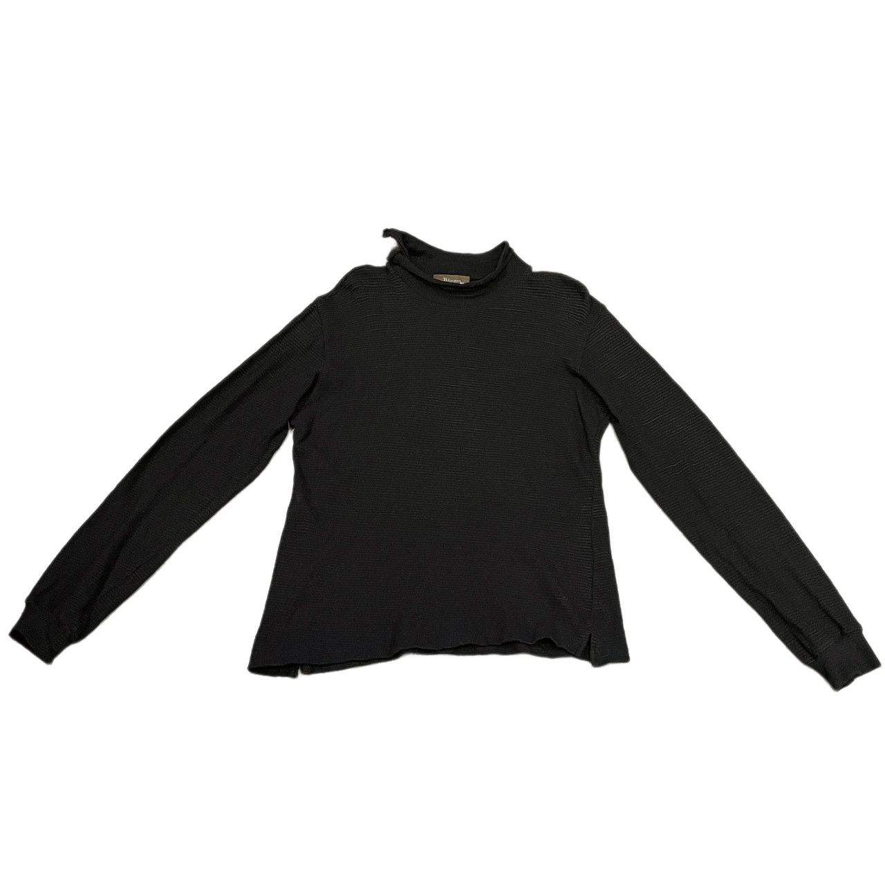Y's for men カットオフハイネック細ボーダーリブTシャツ カットソー タートルネック Archive Yohji Yamamoto Pour Homme Y's for men カットオフハイネック細ボーダーリブTシャツ カットソー