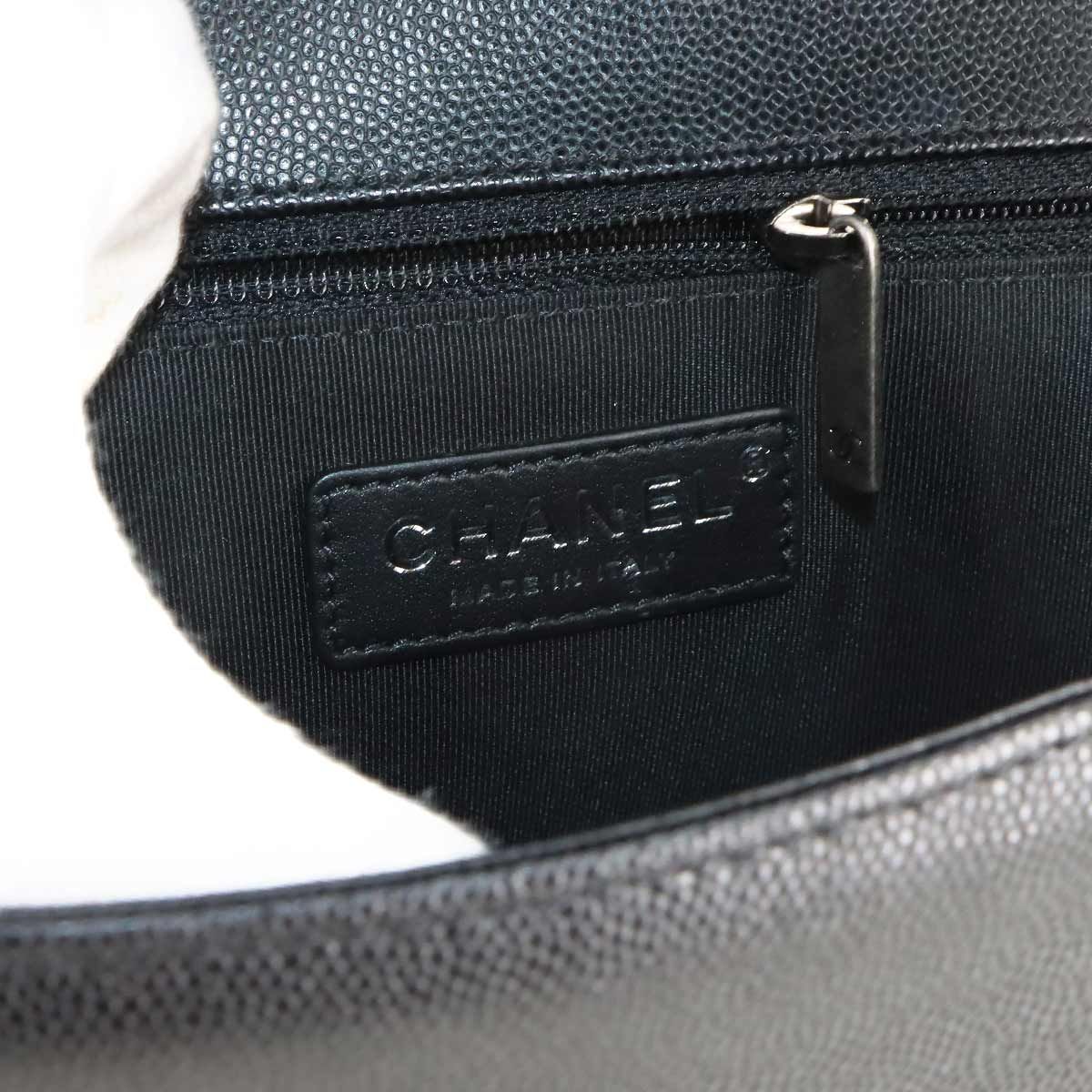 新品同様 シャネル CHANEL ボーイシャネル ラージ チェーン ショルダー
