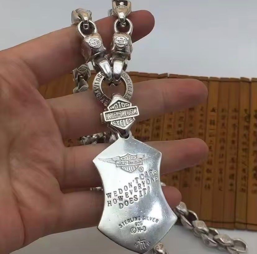 ハーレーダビットソン スカル ネックレス シルバー チベットシルバー