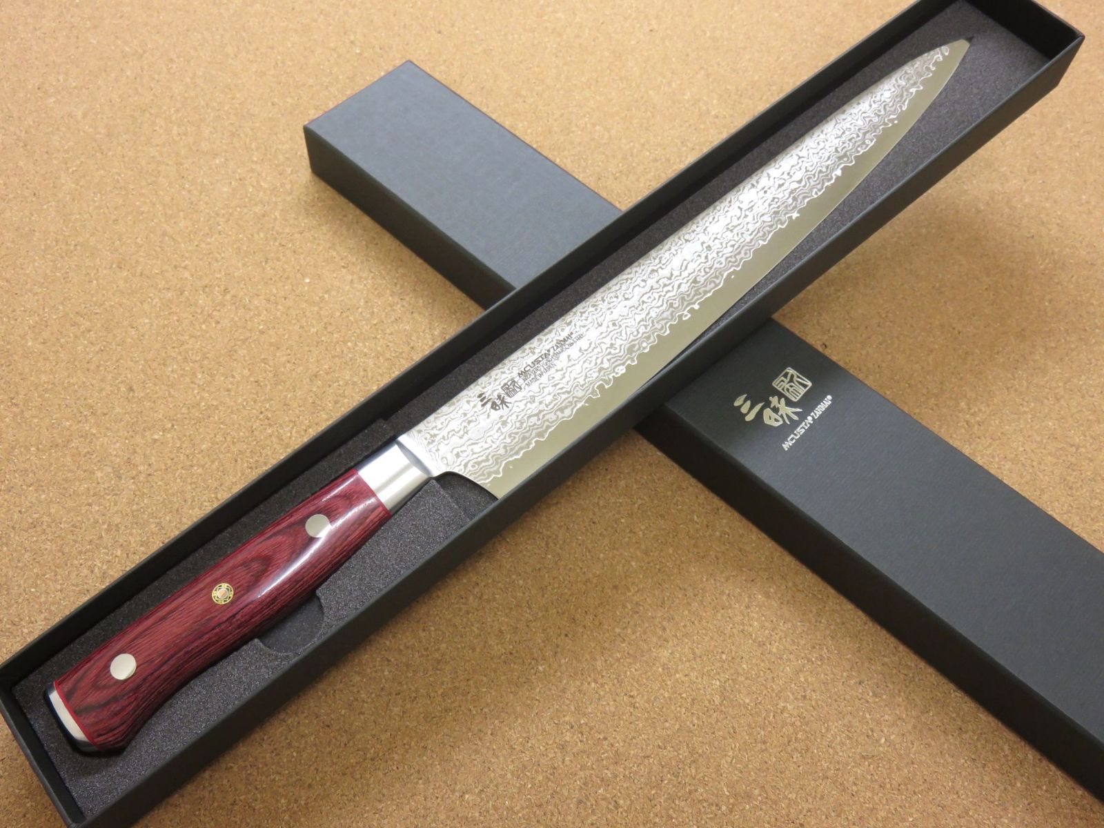 包丁 筋引包丁 27cm (270mm) 三昧 クラシックプロ3 ダマスカ 紅蓮 関の