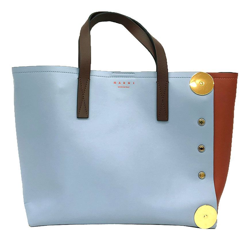MARNI マルニ レザー トートバッグ パネル aq12855 - メルカリ
