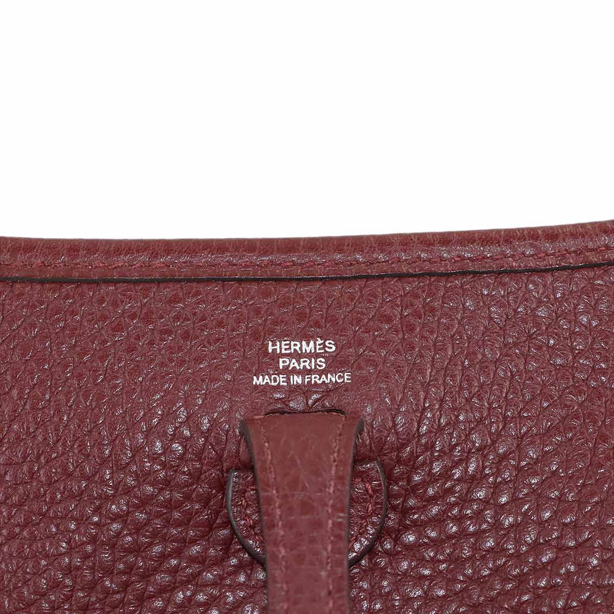 新品同様 エルメス HERMES エブリン アマゾン TPM サングル ショルダー バッグ トリヨンクレマンス ボルドー X刻印 90322706 HERMES - 新品同様 エルメス HERMES エブリン アマゾン TPM サングル