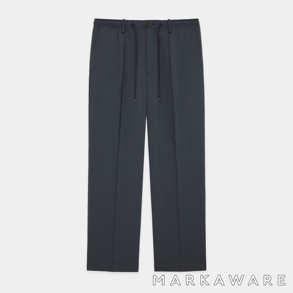 MARKAWARE/マーカウェア】ONE TUCK TAPERED EASY PANTS - CHARCOAL