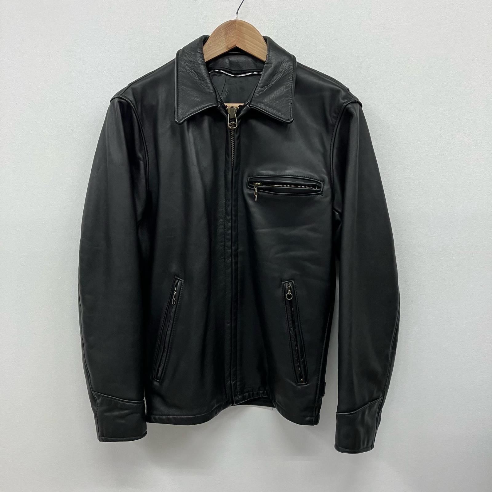 【イオン広店】 中古 schott | ショット レザー ライナー欠品 AT101 ブラック サイズ：34 【93】 イオン広店】 中古 schott | ショット レザー ライナー欠品 AT101