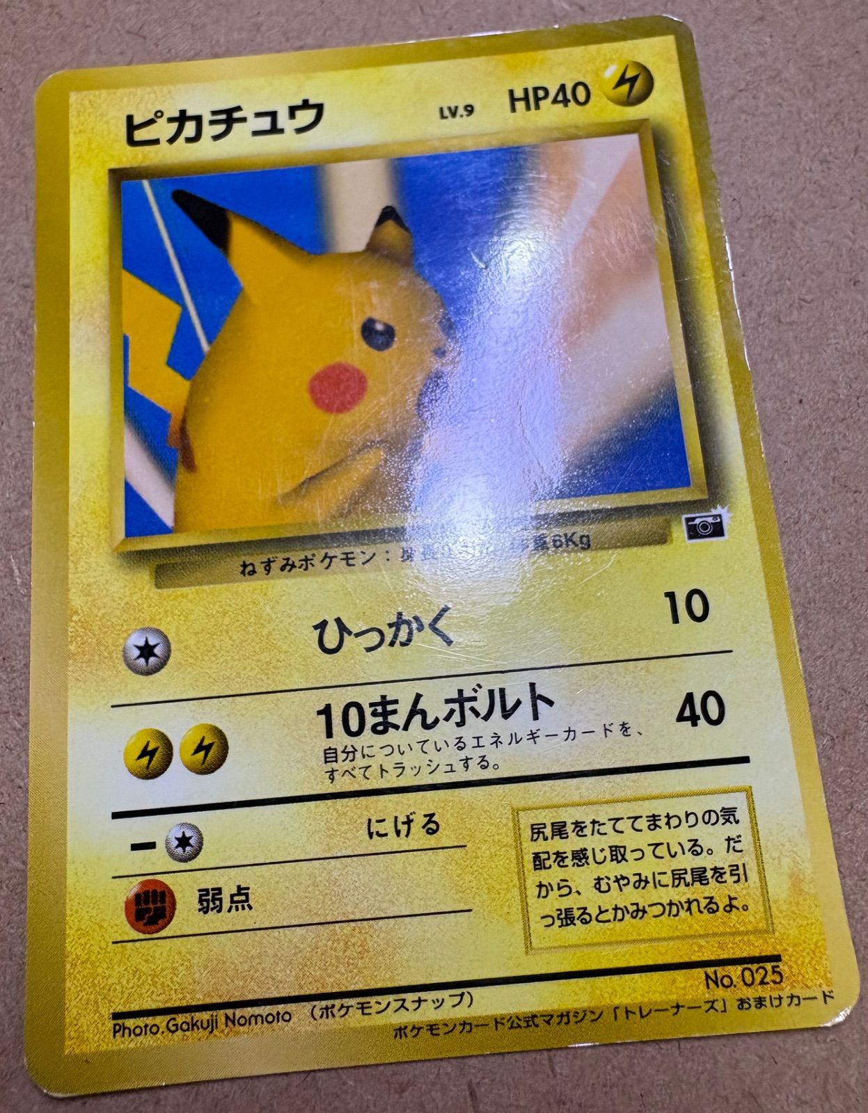 ピカチュウ ポケモンカード トレーナーズ Vol.1 ポケモンスナップ　旧裏 希少】旧裏 ピカチュウ ポケモンカードトレーナーズ ポケモンスナップ