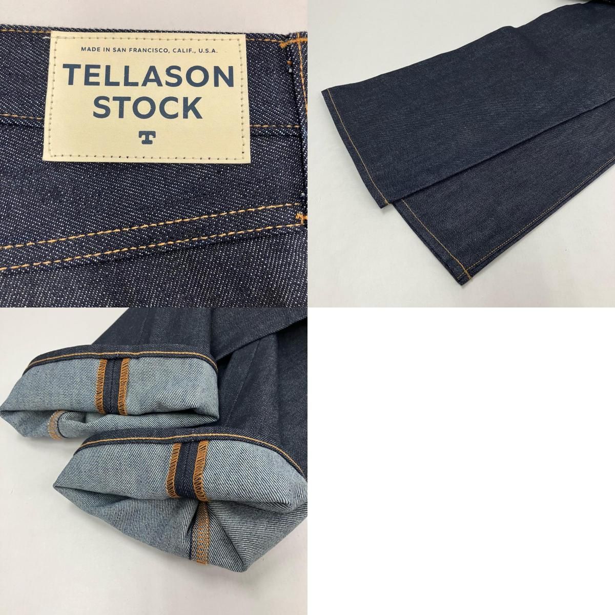 【イオン広店】 中古 TELLASON | テラソン デニムパンツ 14oz CONE DENIM NON-SELVAGE 5 POCKET PANTS インディゴ 【107】 イオン広店】 中古 TELLASON | テラソン デニムパンツ 14oz CONE DENIM