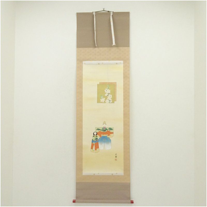 値下げ、掛軸花鳥　香秋作柿と雀　絹本肉筆　共箱 販売卸売 掛軸花鳥 香秋作柿と雀 絹本肉筆 共箱 【公式通販】
