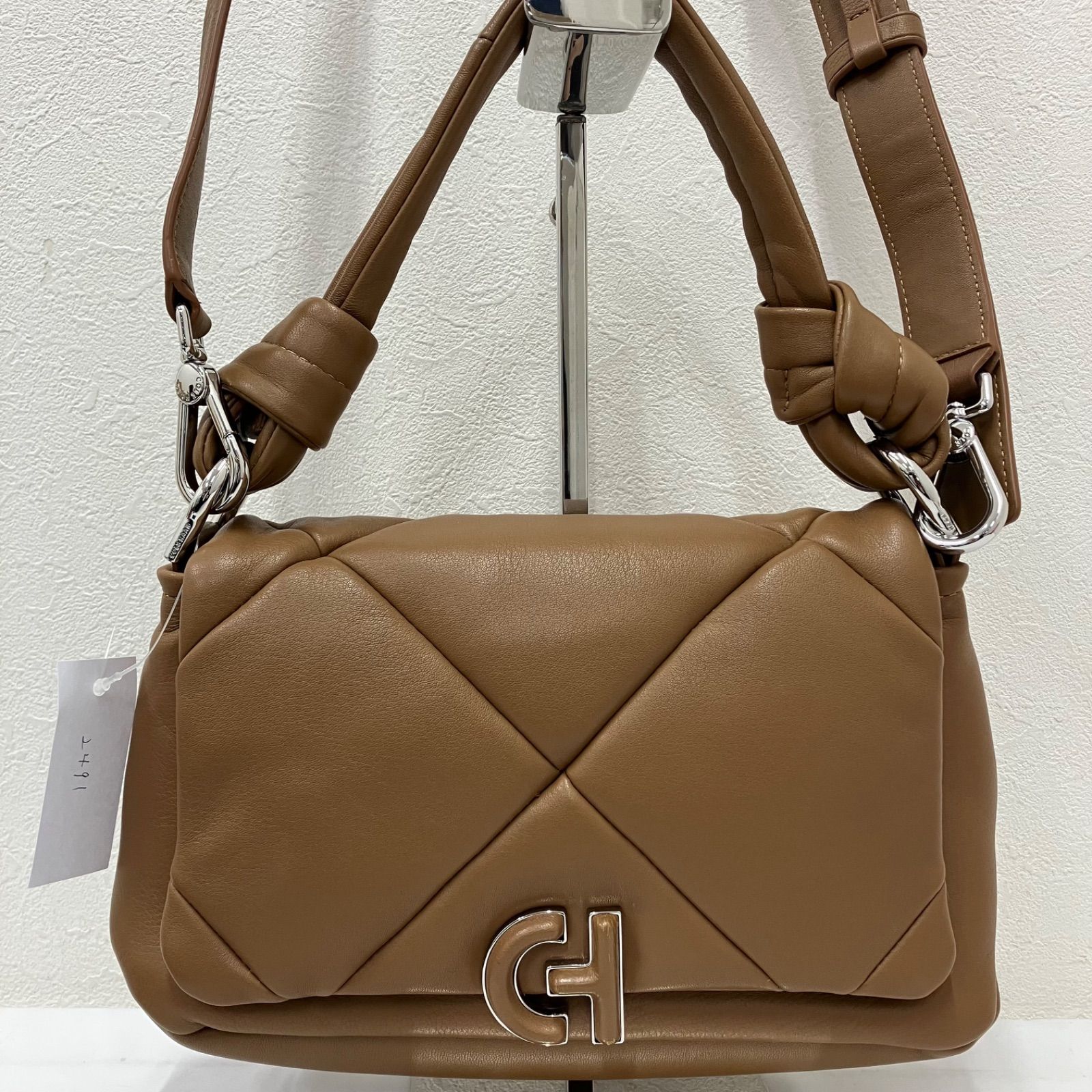 2491　COLE HAAN　コールハーン　2way　キルティング　キャメル Cole Haan - 2491 COLE HAAN コールハーン 2way キルティング キャメル
