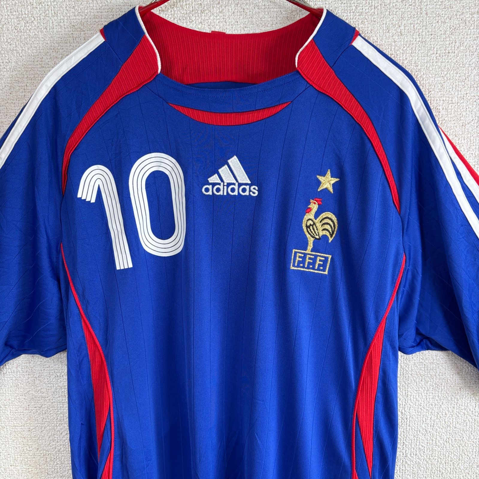 adidas フランス代表 ジダン ZIDANE 10番 ユニフォーム ゲームシャツ 