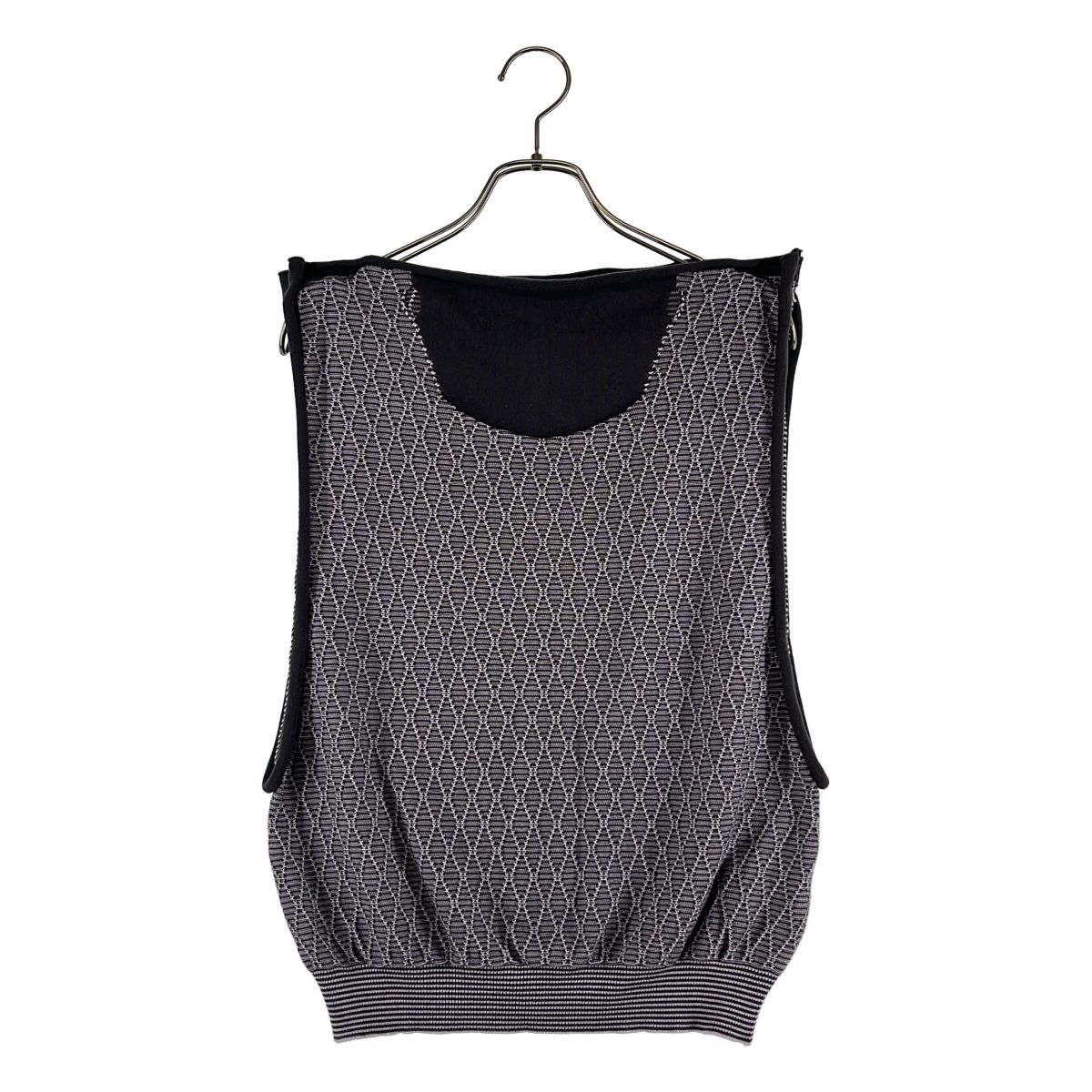 PERVERZE / Line Neck Knit Vest ベスト 新品】 PERVERZE / パーバーズ | Line Neck Knit Vest ニット ベスト