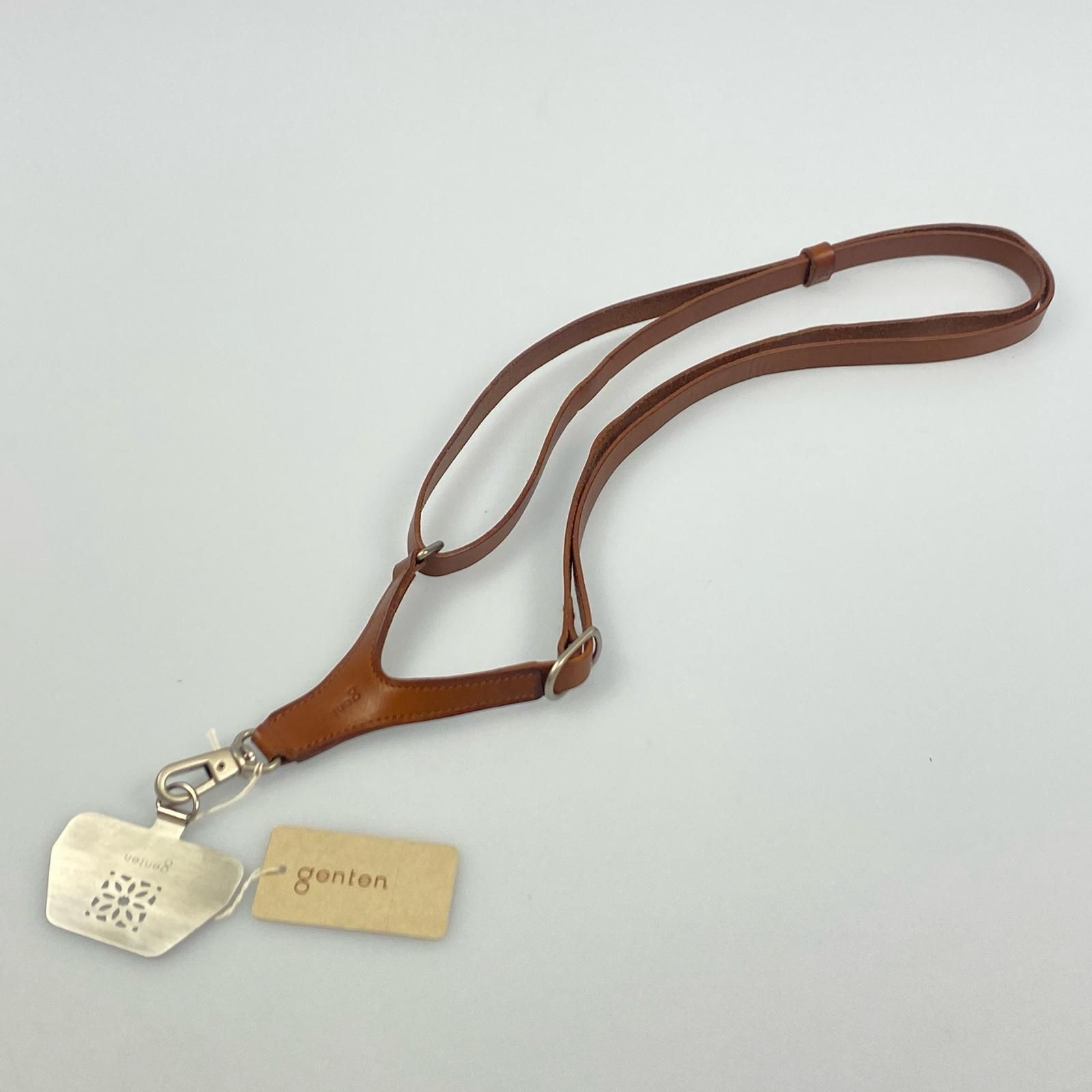 【姫路東店】 中古 genten | ゲンテン ストラップ スマートフォンストラップ 43581 チャーム ストラップ ブラウン 【134】