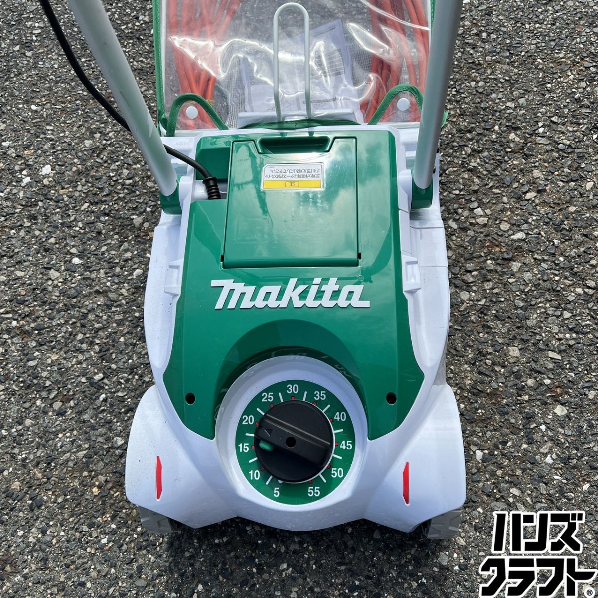【工具】Makita　マキタ　230mm芝刈り機　MLM2351　中古　リサイクルショップ宮崎屋住吉店25.4.3 マキタ（makita） コード付きリール式3枚刃芝刈り機 MLM2351 刈込幅