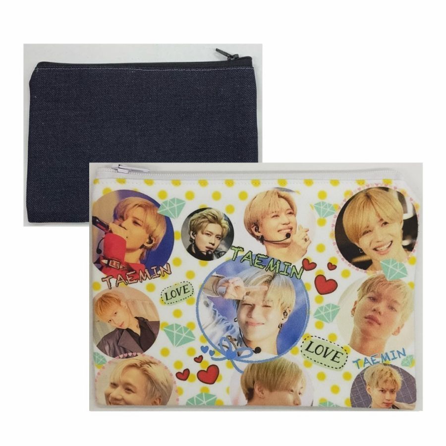 テミン SHINee シャイニー フラット ポーチ 韓流 グッズ rc043-1