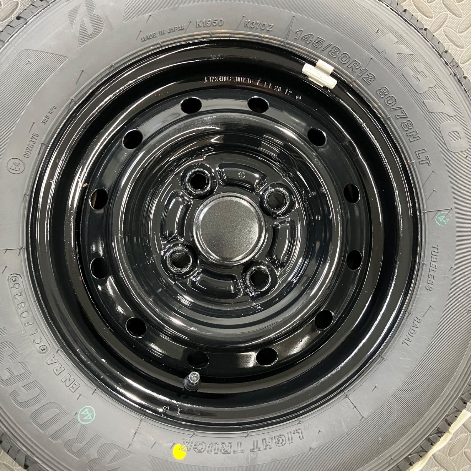 26年製 新品タイヤ 145/80R12 80/78N LT ブリヂストン K370(夏タイヤ 