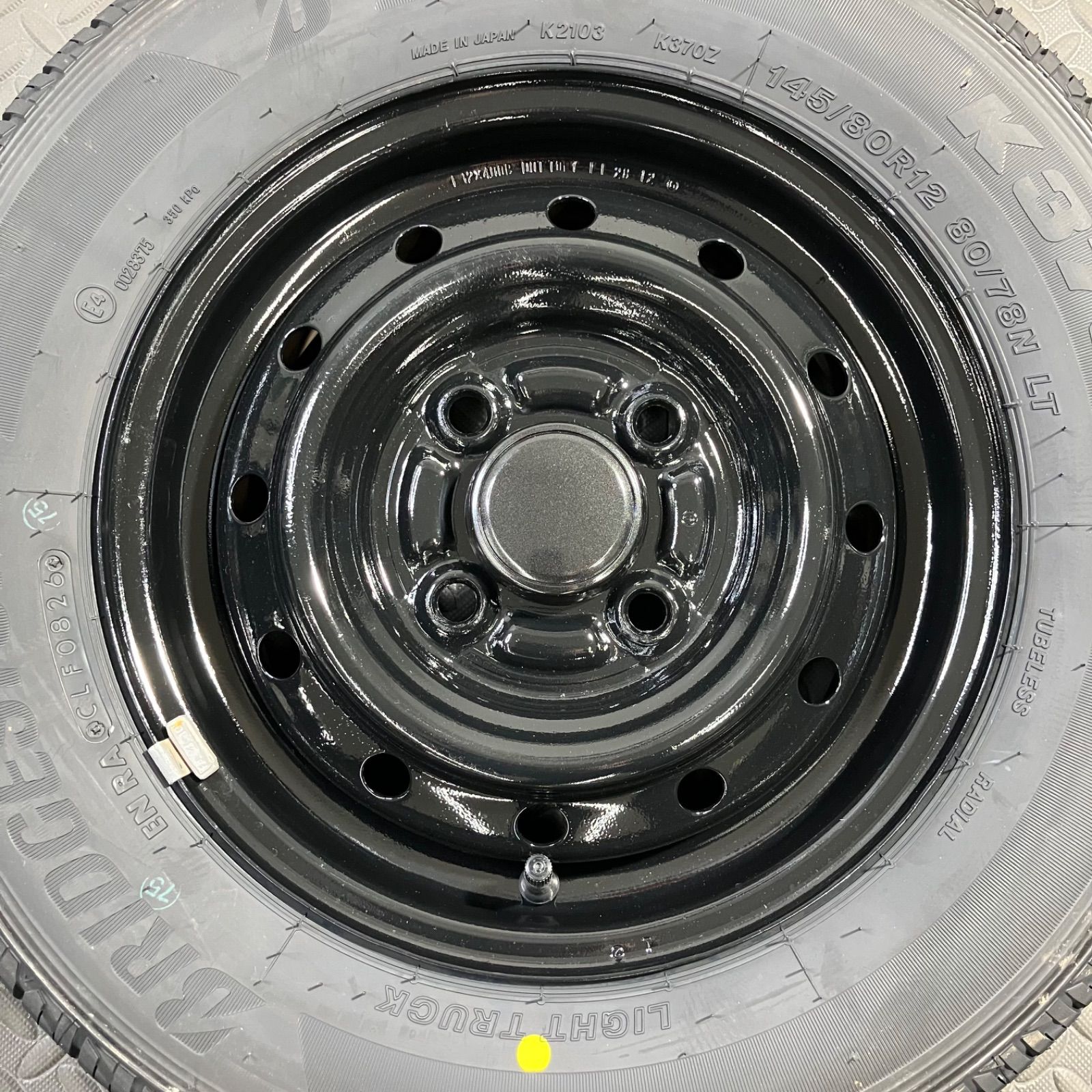 26年製 新品タイヤ 145/80R12 80/78N LT ブリヂストン K370(夏タイヤ