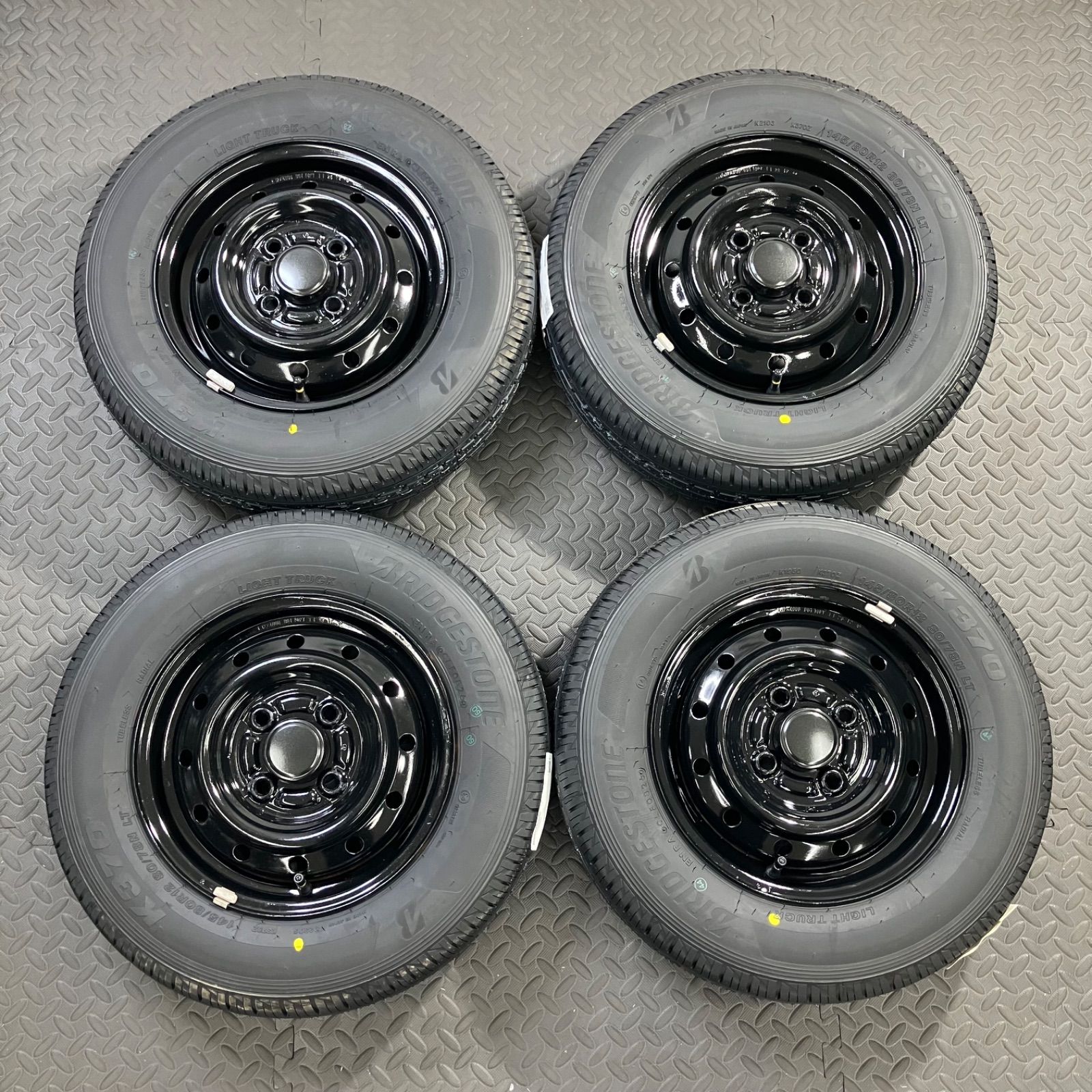 26年製 新品タイヤ 145/80R12 80/78N LT ブリヂストン K370(夏タイヤ) スズキ キャリィ エブリィ【1514E】