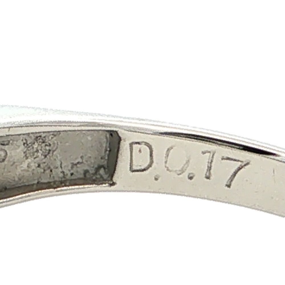 0.44ct 0.17ct エメラルド ダイヤモンド リング 指輪 Pt900-4.7g 12.5 