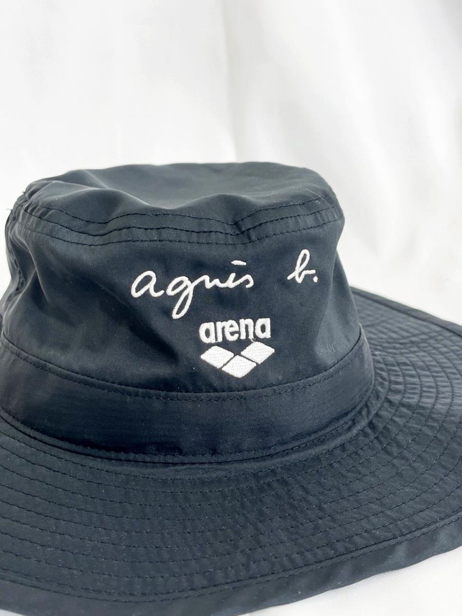 arena アリーナ agnes b. コラボ ナイロン サファリハット size F (54