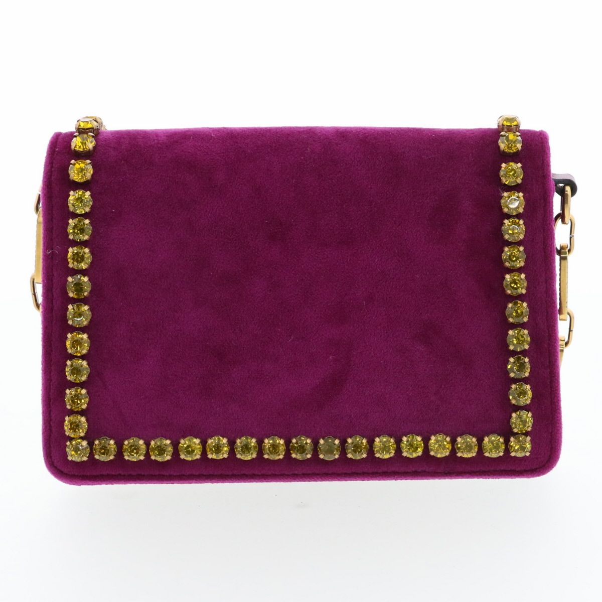 GUCCI グッチ ブロードウェイ 蜂 ビー BEE チェーンショルダーバッグ ショルダーバッグ 489218 ベロア ベルベット パープル  レディース【中古】 GUCCI グッチ ブロードウェイ 蜂 ビー BEE チェーンショルダーバッグ