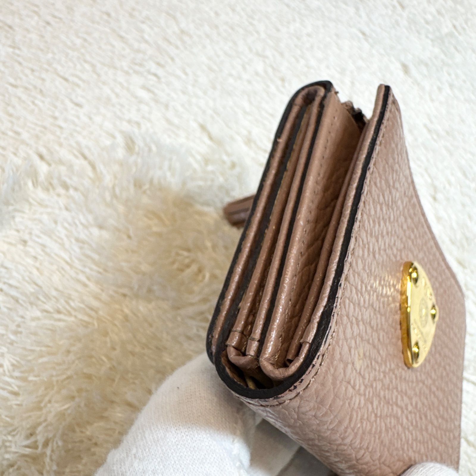 美品】ATAO アタオ 三つ折り財布 コンパクトウォレット レザー