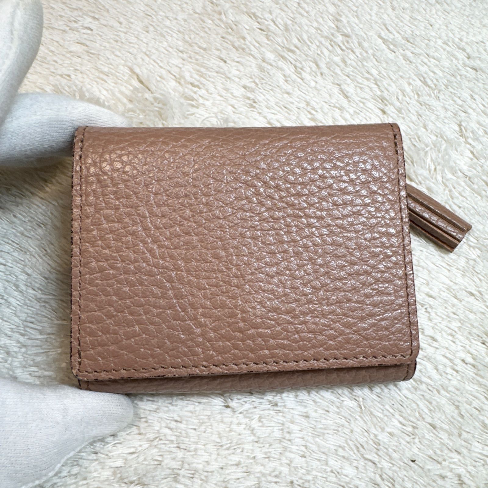 美品】ATAO アタオ 三つ折り財布 コンパクトウォレット レザー