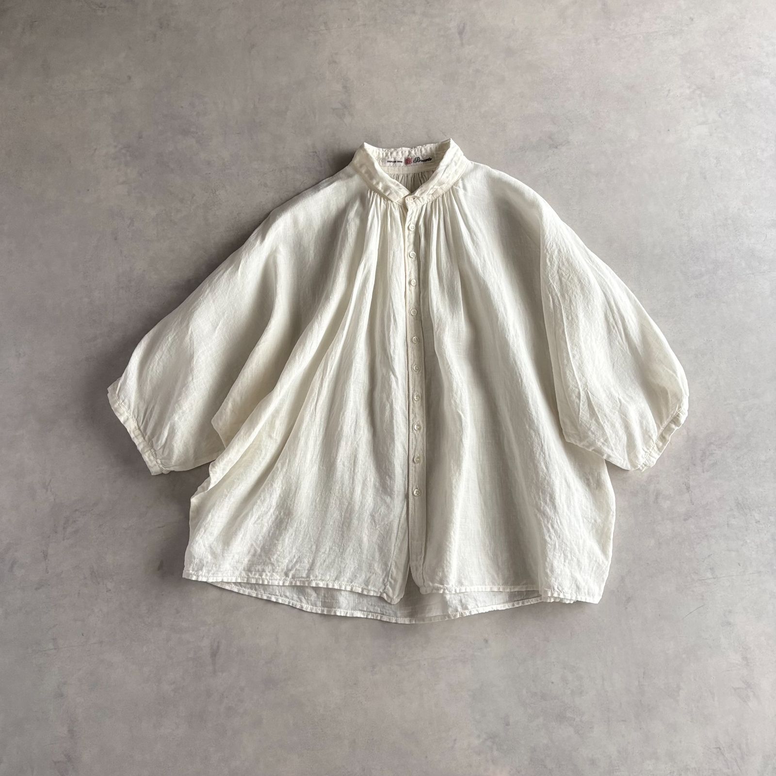 美品 / Brocante ブロカント / リネンキャンバス グランシャツ 