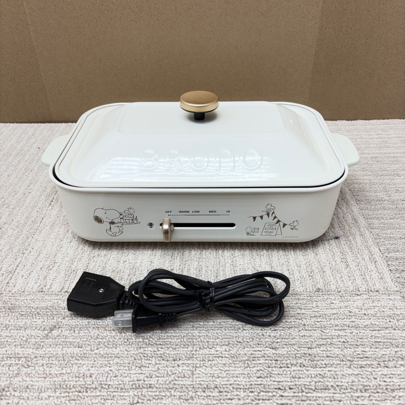 店頭販売中】BRUNO ブルーノ コンパクトホットプレート スヌーピー