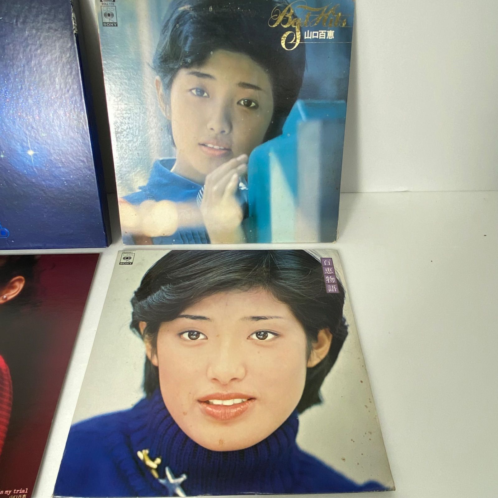 山口百恵 LPレコード6枚セット 百恵伝説含む 写真集 ステッカー付 帯