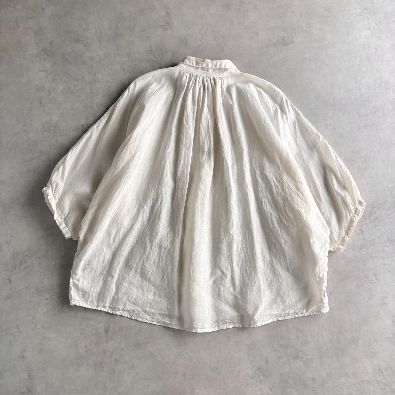 美品 / Brocante ブロカント / リネンキャンバス グランシャツ 