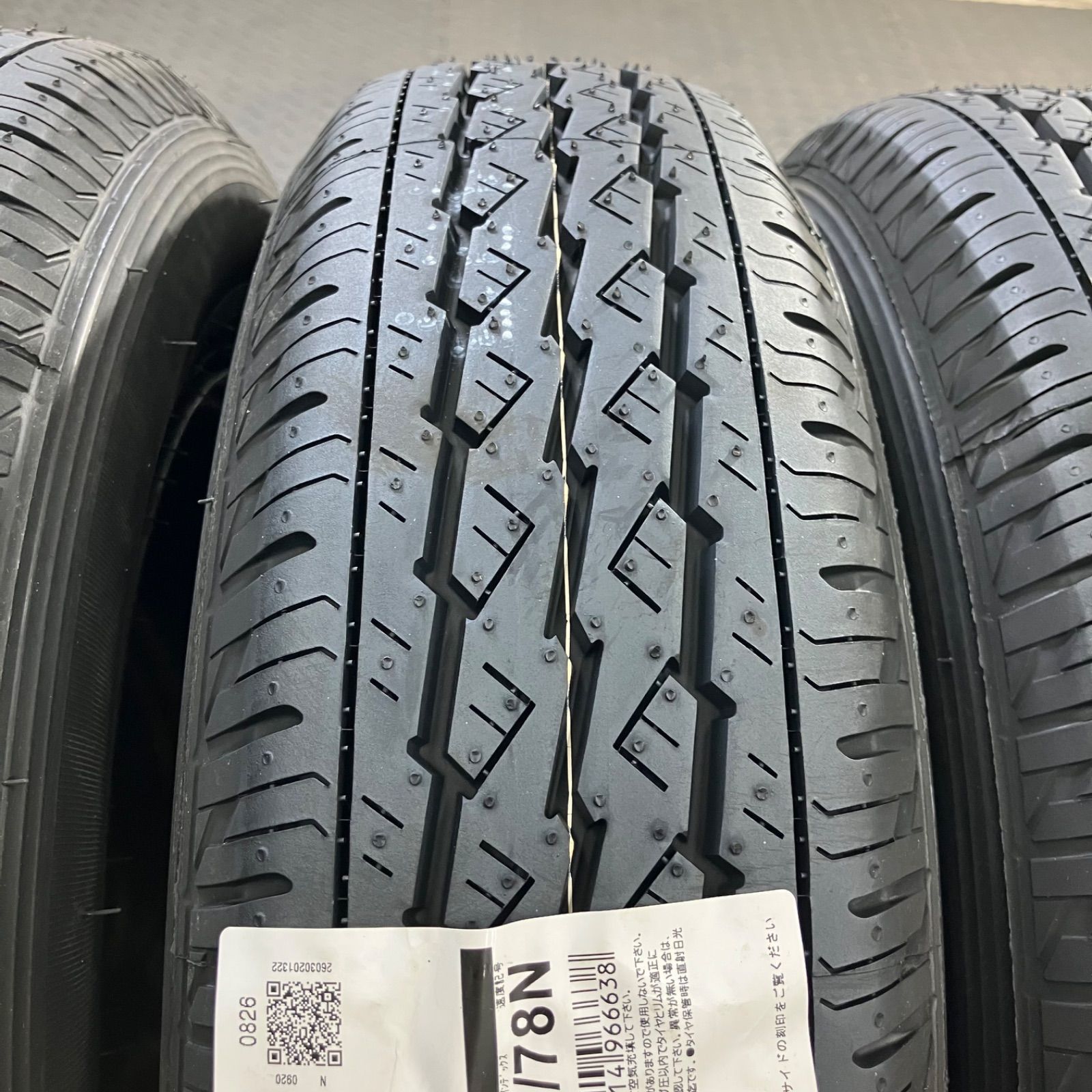 26年製 新品タイヤ 145/80R12 80/78N LT ブリヂストン K370(夏タイヤ 