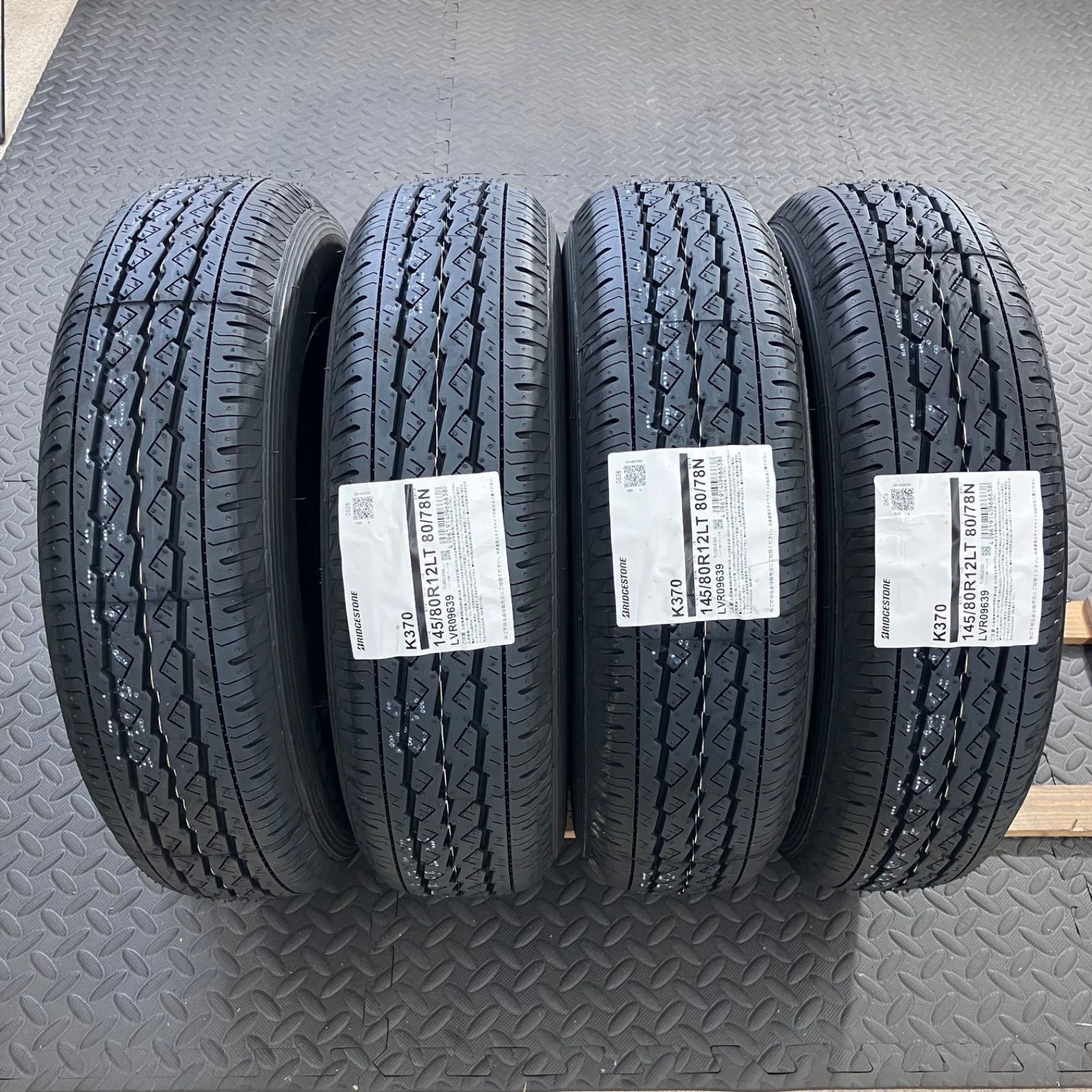 26年製 新品タイヤ 145/80R12 80/78N LT ブリヂストン K370(夏タイヤ 