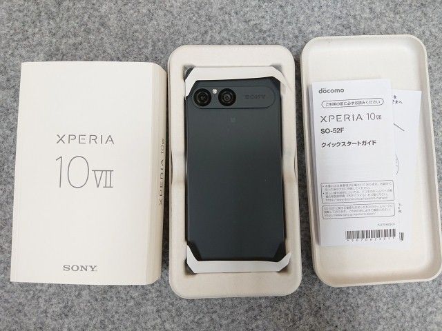 未使用品】 ソニー Xperia 10 VII SO-52F チャコールブラック 8GB