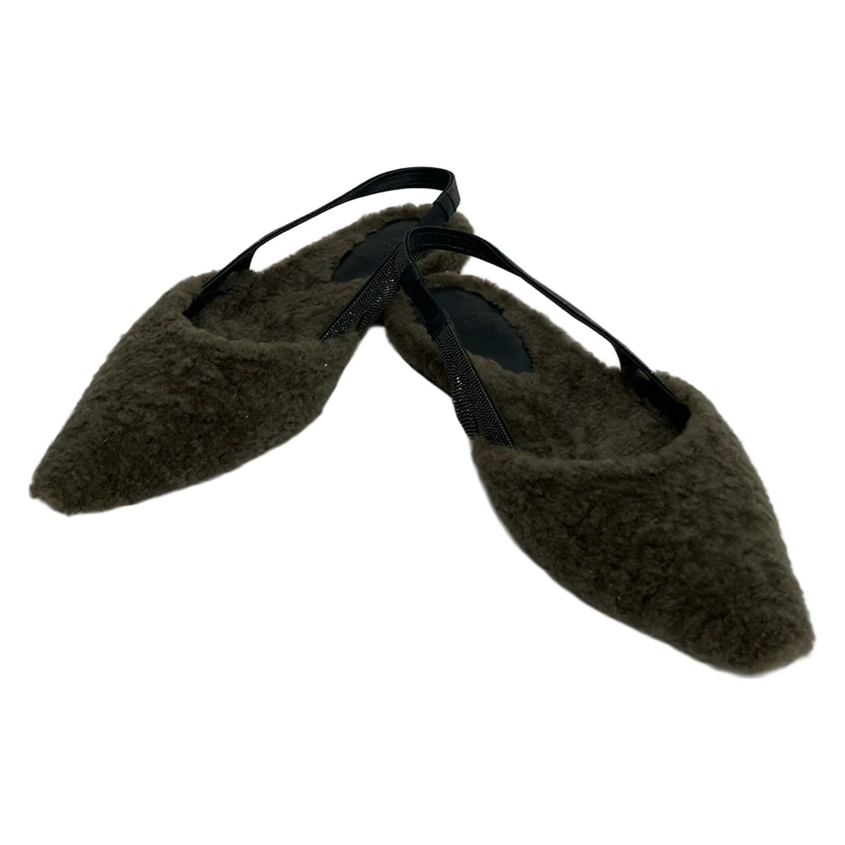 ブルネロクチネリ　サンダル　36 BRUNELLO CUCINELLI(ブルネロクチネリ) サンダル 36 レディース カーキ