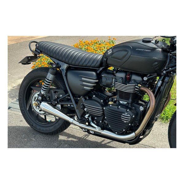 パーツ MOTONE CUSTOMS（モートーンカスタムズ） スプロケットカバー リブ ブラック/ポリッシュ MMU088 (2635342)