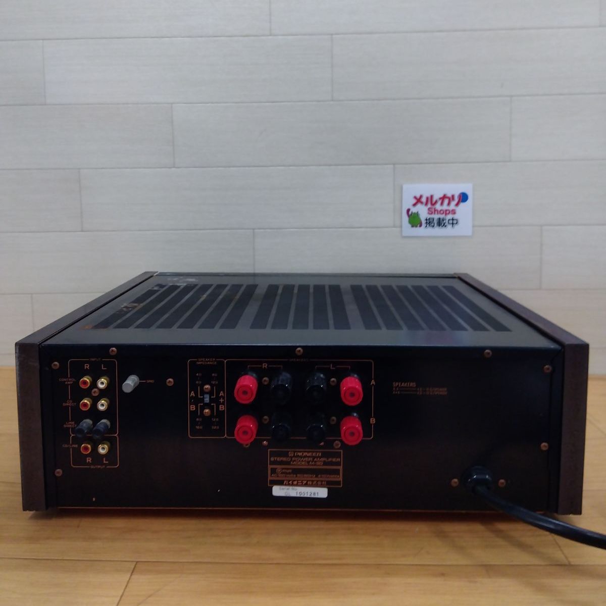 PIONEER M-90 パワーアンプ 通電のみ ジャンク ジャンク・通電確認のみ】Pioneer パイオニア ステレオパワーアンプ M