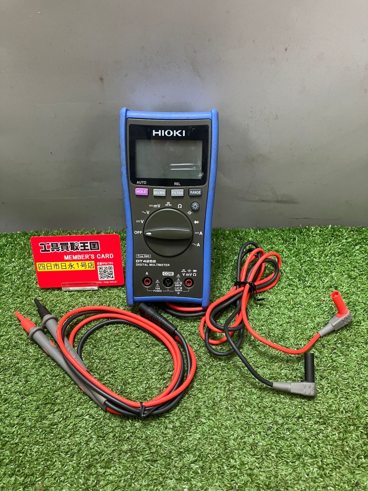中古品】【0936】HIOKI(日置電機) DT4252 デジタルマルチメータ (10A 