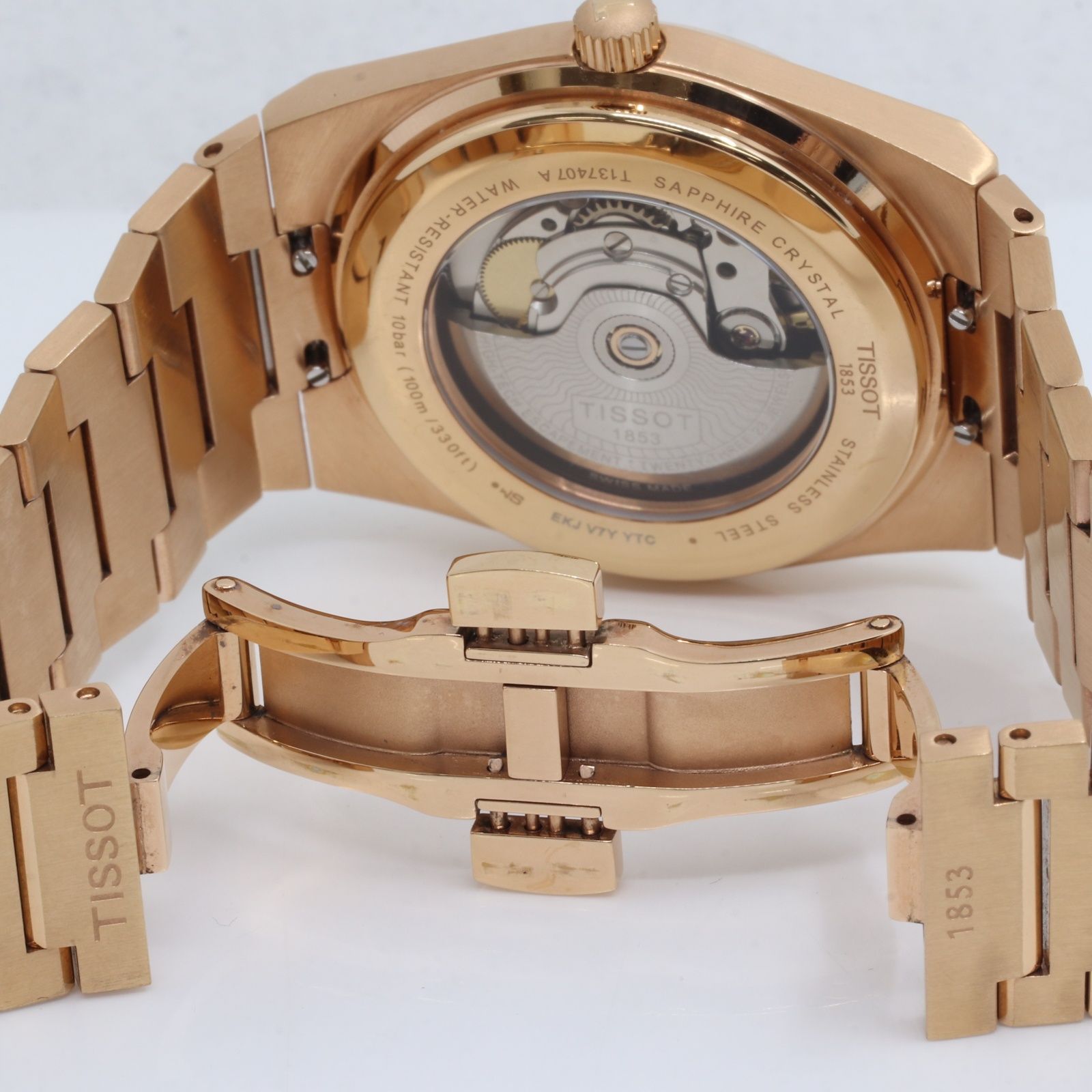 ITH0ZJL0KV7A 美品 TISSOT ティソ PRX T137407 ローズゴールド SS AT
