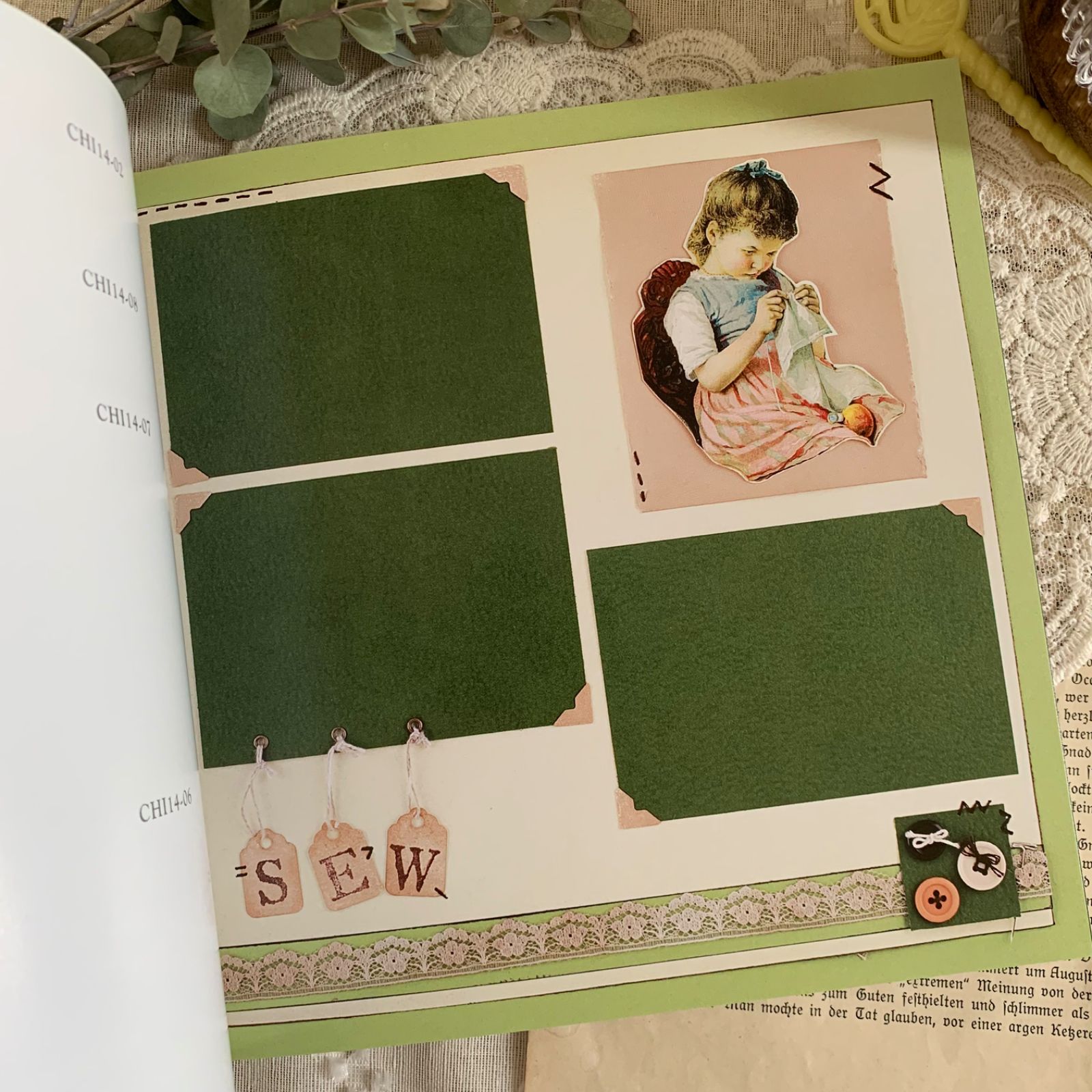 海外 ヴィンテージ風 洋書 スクラップブック ジャンクジャーナル