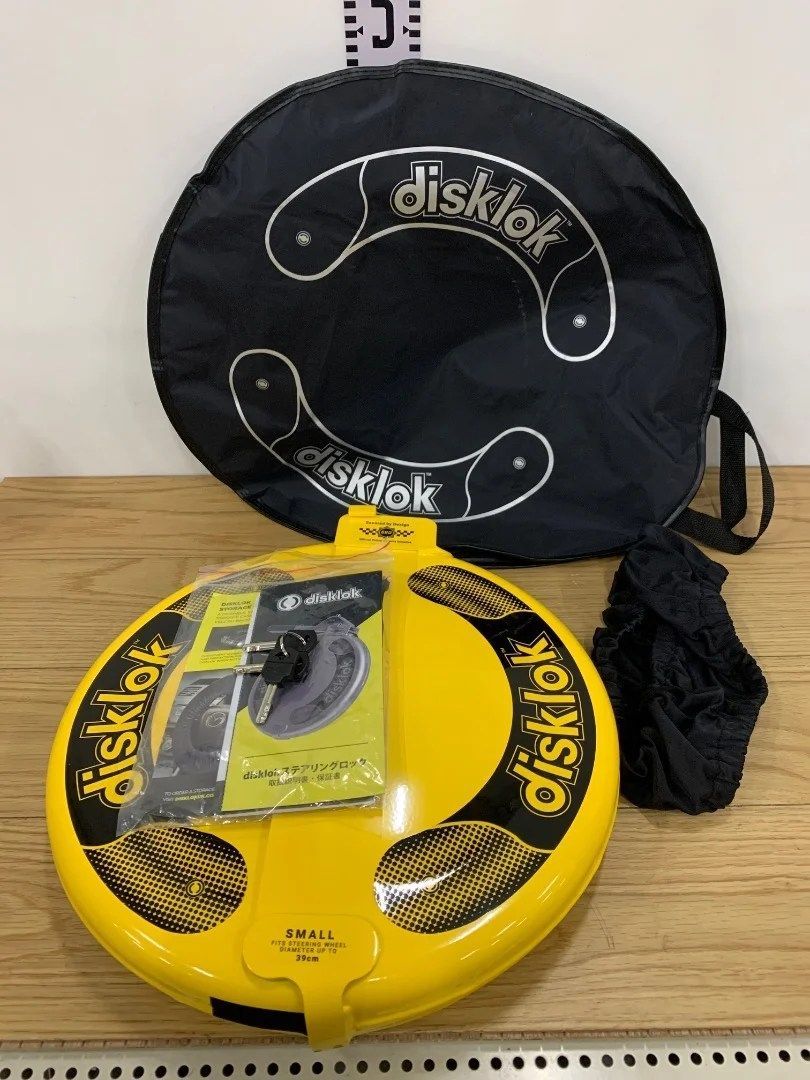 新品未使用 disklok ステアリングロック イエロー - メルカリ