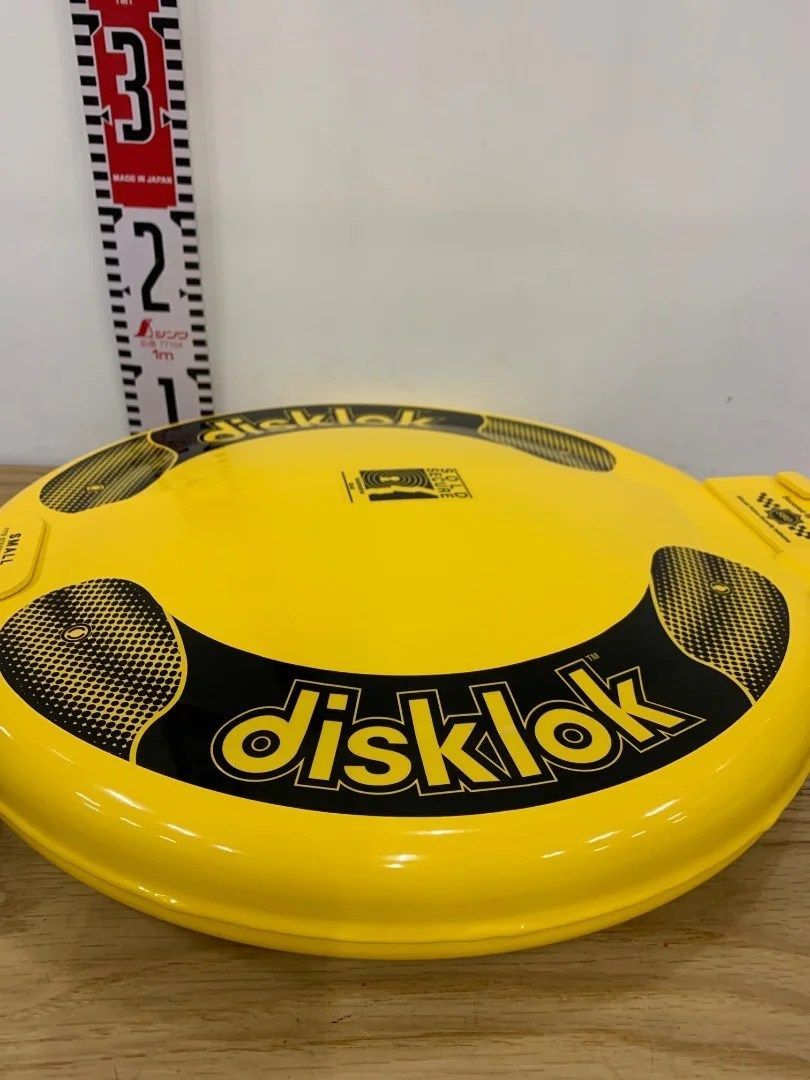 新品未使用 disklok ステアリングロック イエロー - メルカリ