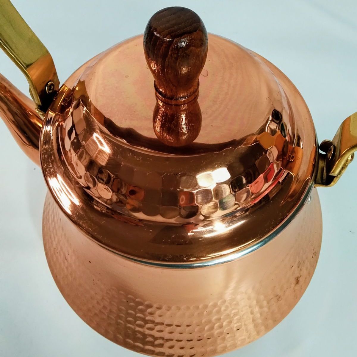 未使用・保管品】島本製作所 SS 銅製 やかん ケトル 1.8L 材質 銅 内側